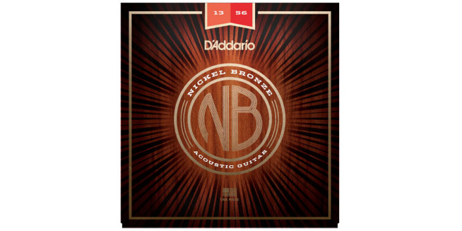 D'Addario NB1356 Nickel Bronze, Medium, 13-56