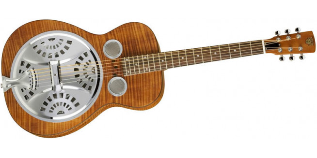 Dobro Hound Dog Deluxe Round Neck