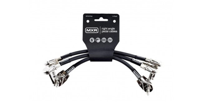 MXR 3PDCP06 Instrument Patch Cables 6" 3-Pack