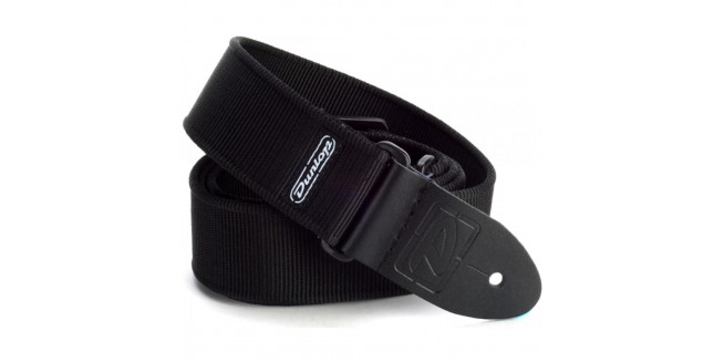 Dunlop D38-09BK Solid Black Strap