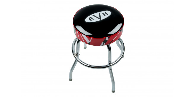 EVH Logo Bar Stool with Striped Trim