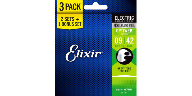 Elixir 19002 Optiweb Electric Light 09/42 3-Pack