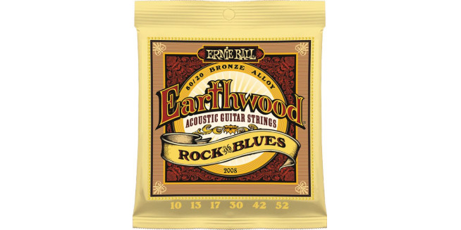 Ernie Ball 2008 Earthwood 80/20 Bronze 10/52   Rock & Blues