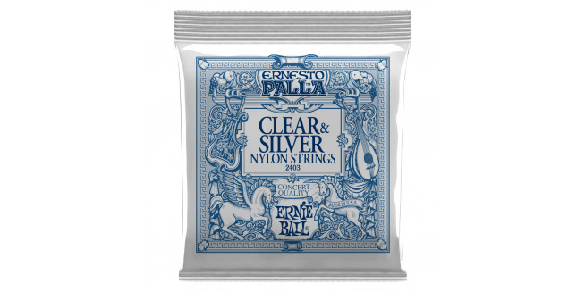 Ernie Ball 2403 Ernesto Palla Clear & Silver Ball End