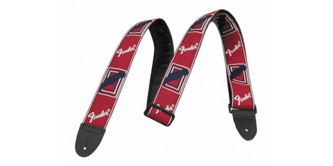 Fender 2" Monogrammed Strap - RWB