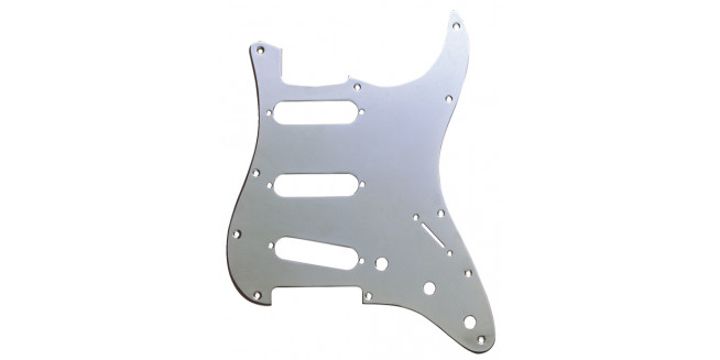 Fender Modern Strat 11 Hole Brass Chrome Plated Pickguard