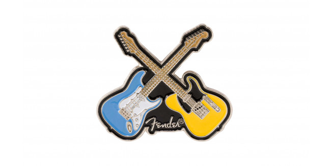 Fender Crossed Guitars Enamel Pin