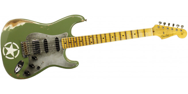 Fender Custom 1956 Stratocaster ARMY HSS Heavy Relic - ADG Fender Custom 1956 Stratocaster ARMY HSS Heavy Relic - ADG