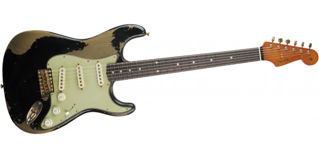Fender Custom 1960 Stratocaster Super Heavy Relic Masterbuilt Levi Perry - BLK