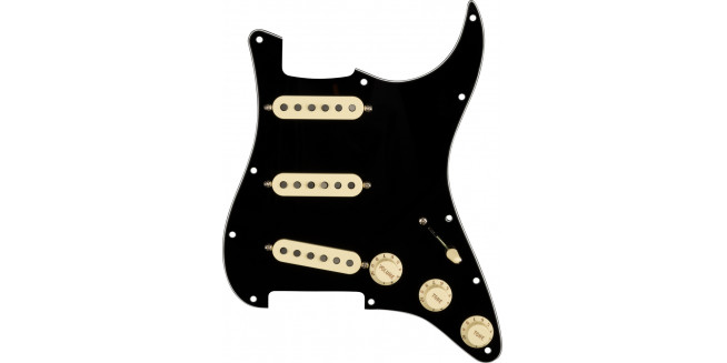 Fender Custom Fat 50's Pre-Wired Stratocater Pickguard SSS - BK