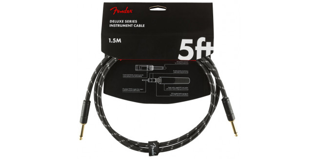 Fender Deluxe Series Instrument Cable - 1.5m - BK