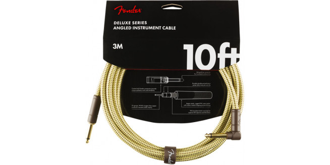 Fender Deluxe Series Instrument Cable Angled - 3m - TW