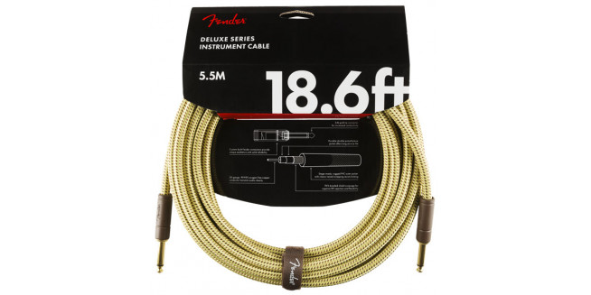 Fender Deluxe Series Instrument Cable - 5.5m - TW