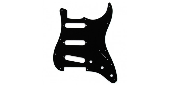 Fender Modern Strat 11 Hole Pickguard 1-Ply - BK