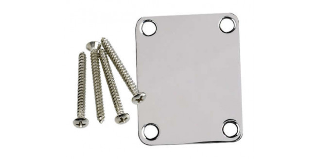 Fender 4-Bolt Vintage Neck Plate "Plain" - CH