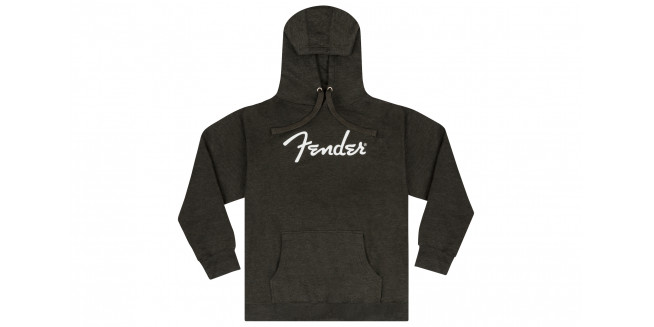 Fender Spaghetti Logo Gray Heather Hoodie - L