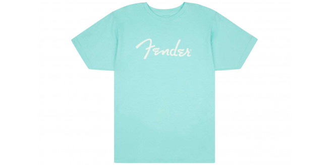 Fender Spaghetti Logo T-Shirt Daphne Blue - M