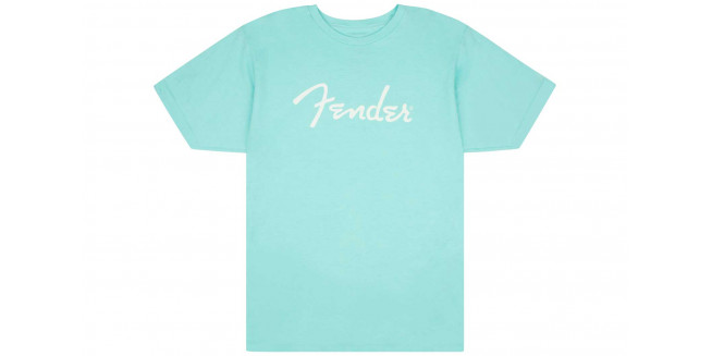 Fender Spaghetti Logo T-Shirt Daphne Blue - S