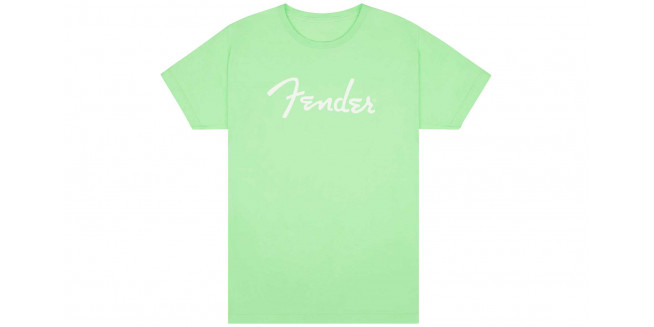 Fender Spaghetti Logo T-Shirt Surf Green - M