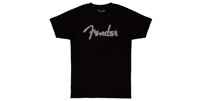 Fender Spaghetti Wavy Checker Logo T-Shirt - L