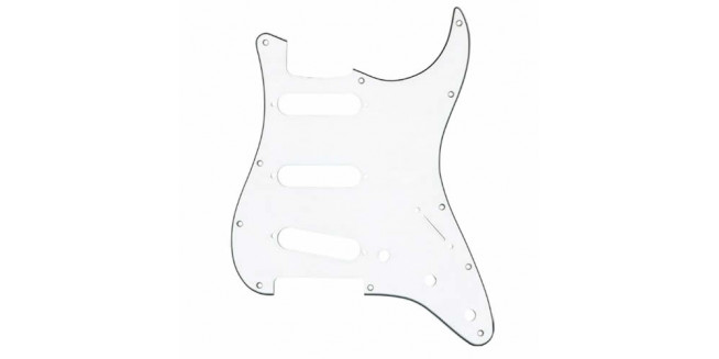 Fender Modern Strat 11 Hole Pickguard - WH