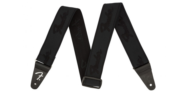 Fender Weighless Running Logo Strap - BK