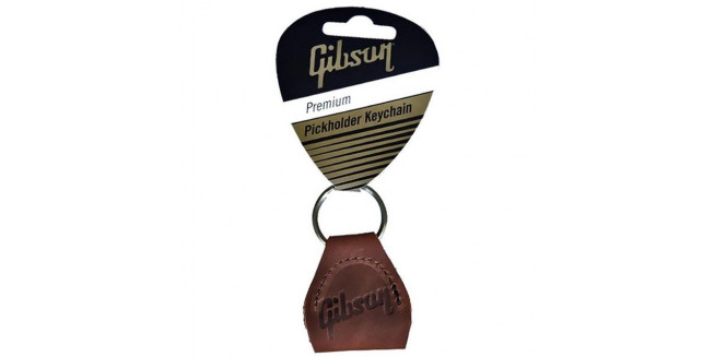 Gibson Premium Leather Pickholder Keychain - BR