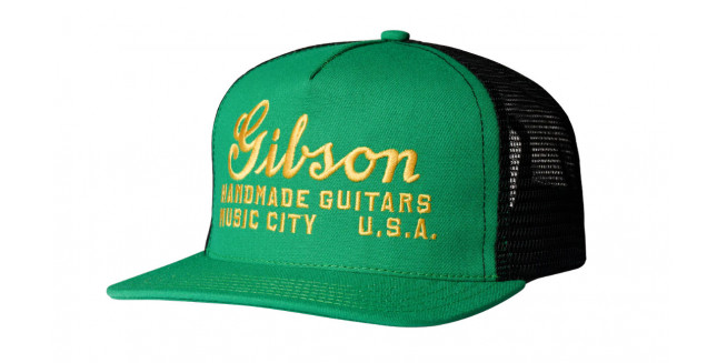 Gibson Imogene + Willie x Gibson "Handmade Guitars" Trucker Hat Gibson Imogene + Willie x Gibson "Handmade Guitars" Trucker Hat