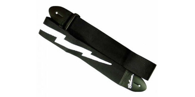 Gibson Lightning Bolt 2" Nylon Strap - BK