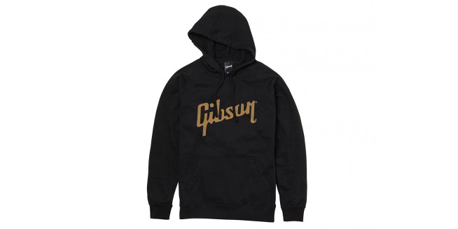 Gibson Logo Black Hoodie - L