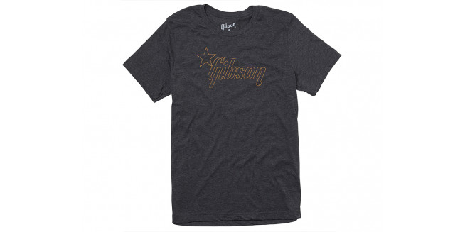 Gibson Star Logo Charcoal T-Shirt - XL