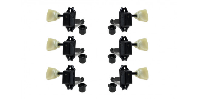 Gotoh SD90 3x3 Vintage Style Keys with Keystone Buttons - BK