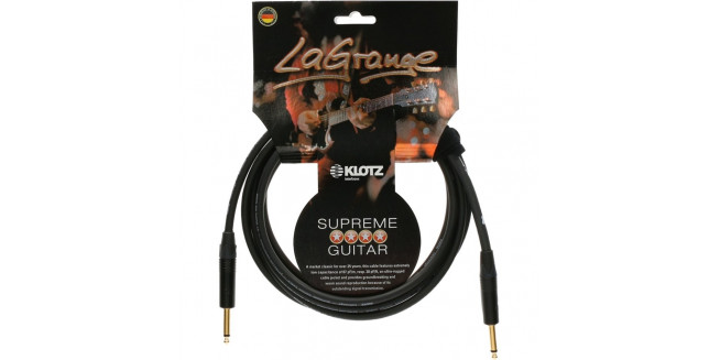 Klotz LaGrange Guitar Cable Gold Tip - 3m