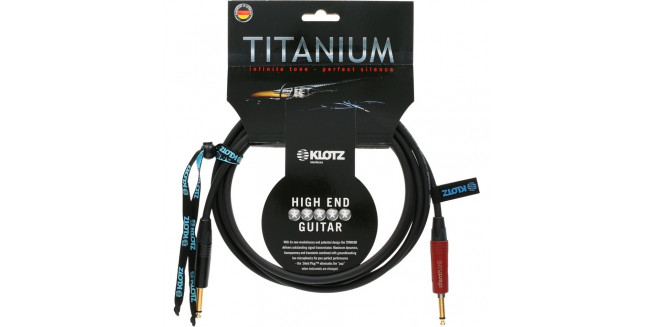 Klotz TITANIUM Guitar Cable with silentPLUG - 3m