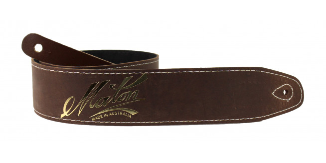 Maton Deluxe Leather Guitar Strap - BR