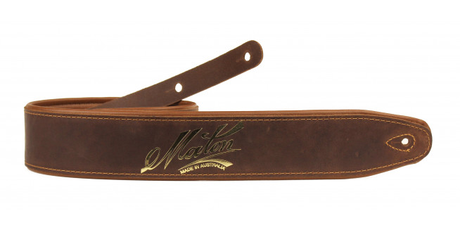 Maton Deluxe Leather Padded Guitar Strap - BR