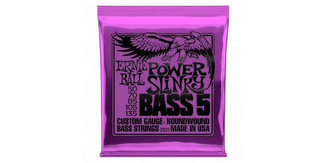 Ernie Ball 2821 Nickel Wound 5-Strings Power Slinky 50/135