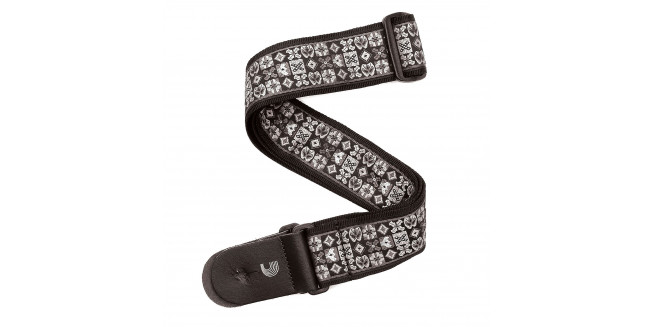D'Addario 20T00 Woven Guitar Strap - Saugerties Greyscale