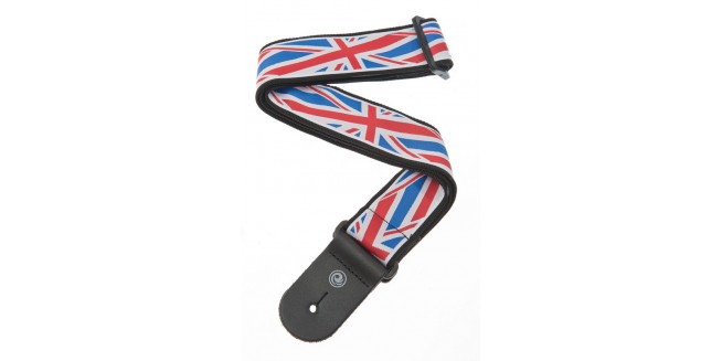 D'Addario 50A11 Woven Guitar Strap - Union Jack