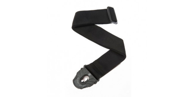 D'Addario 50PLA05 Planet Lock Guitar Strap - Black