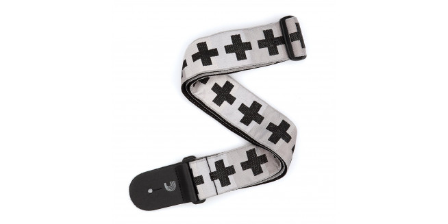 D'Addario T20W1509 Woven Guitar Strap - Checkered Crosses