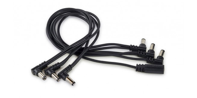 RockBoard Flat Daisy Chain Cable - 6 Outputs - Angled