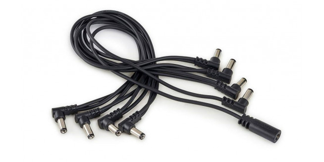 RockBoard Flat Daisy Chain Cable - 8 Outputs - Angled