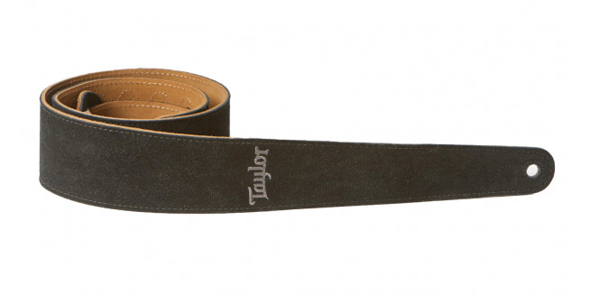 Taylor Embroidered Suede Strap 2.5" - BK