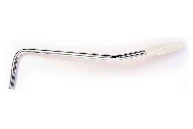 Allparts Chrome 6mm Tremolo Arm with White Tip