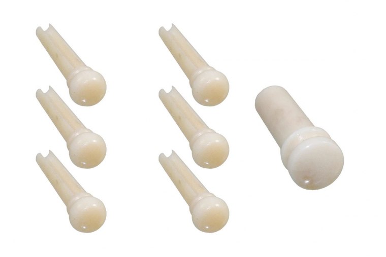 Allparts Camel Bone Bridge Pins Set