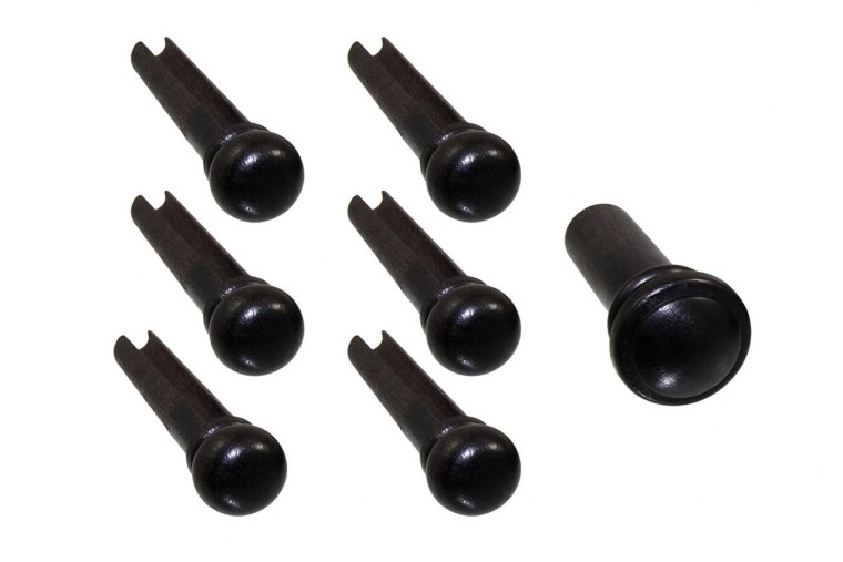 Allparts Ebony Bridge Pins Set