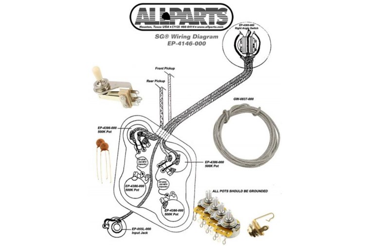 Allparts Wiring Kit for Gibson® Les Paul®