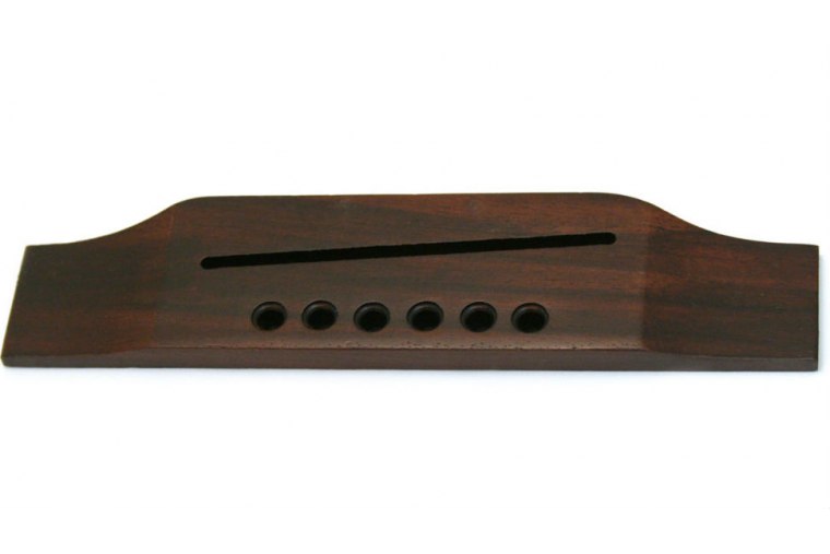 Allparts Rosewood Reverse Pin Belly Up Acoustic Bridge