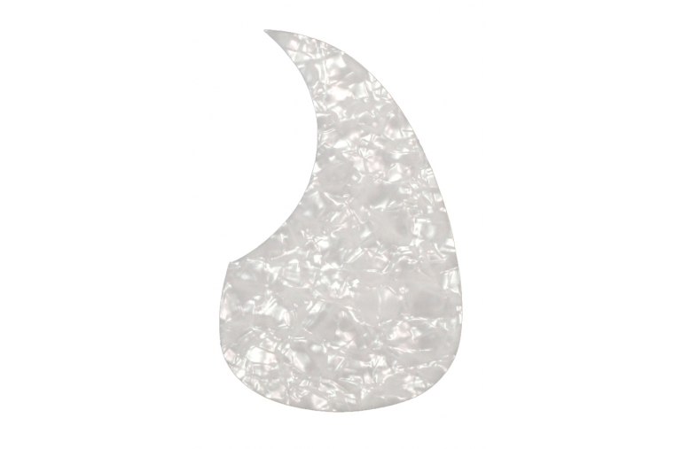 Allparts Acoustic Pickguard - White Perloid